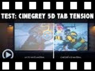 CineGrey 5D Saker Tab Tension Kontrastleinwand Motorleinwand von Elitescreens Test