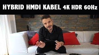 4K HDR HDMI Kabel mit 18GBit Hybrid Lichtleiter Technik