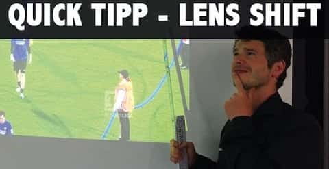 Lens Shift - was ist das? Erklärung von Lens Shift und Trapezkorrektur (Keystone)
