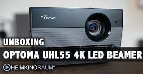 Optoma UHL55 4K 3D LED Beamer Unboxing und Test