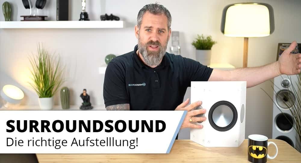 Surroundlautsprecher richtig aufstellen. Wir zeigen euch wie's geht, auch wenn der Platz knapp ist.