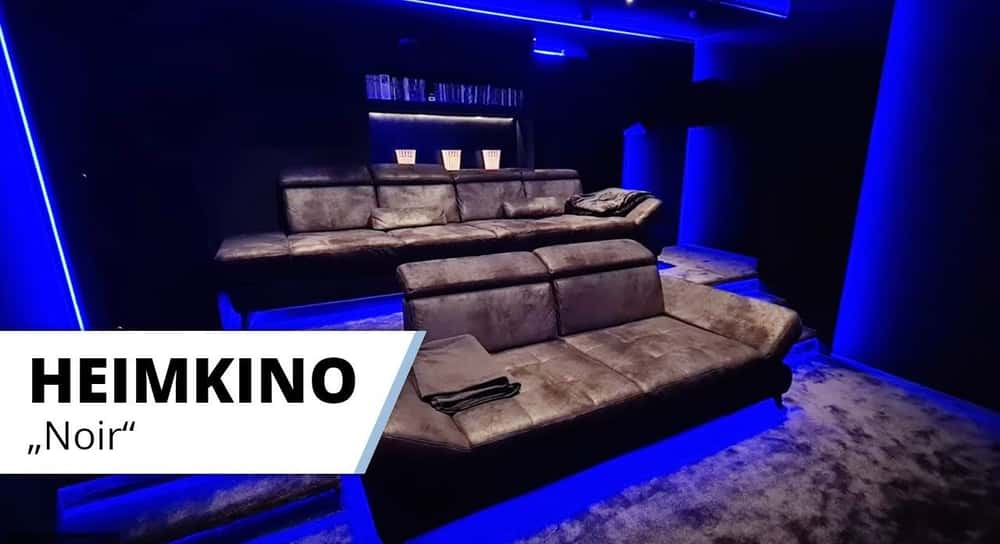 Heimkino "Noir" - Feinste Technik mit echtem Kinoambiente zu Hause