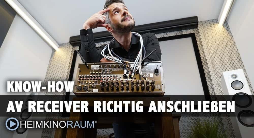 Einen AV-Receiver anzuschließen ist ganz einfach - Sehen Sie hier was zu beachten ist.