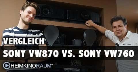 Vergleich Sony VPL-VW870 vs. VW760 - das native 4K Laser-Duell!
