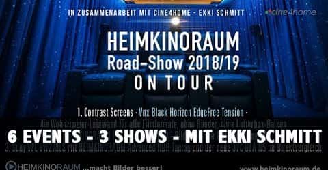 HEIMKINORAUM Roadshow 2018/2019 - 6 Events - 3 Shows - Ekki Schmitt