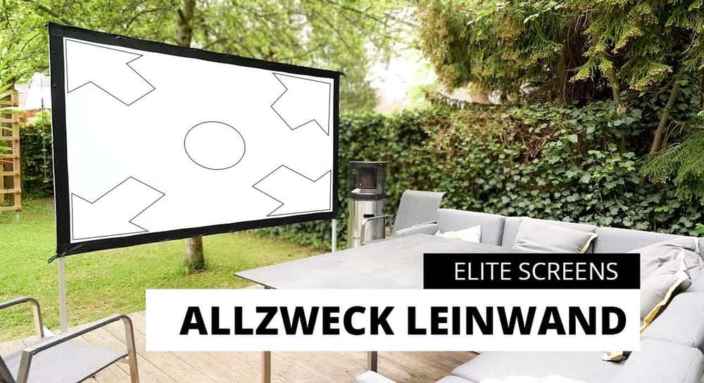 Mobile Rahmenleinwand / Fußball Gartenleinwand Elite Screens Yardmaster 2  Video