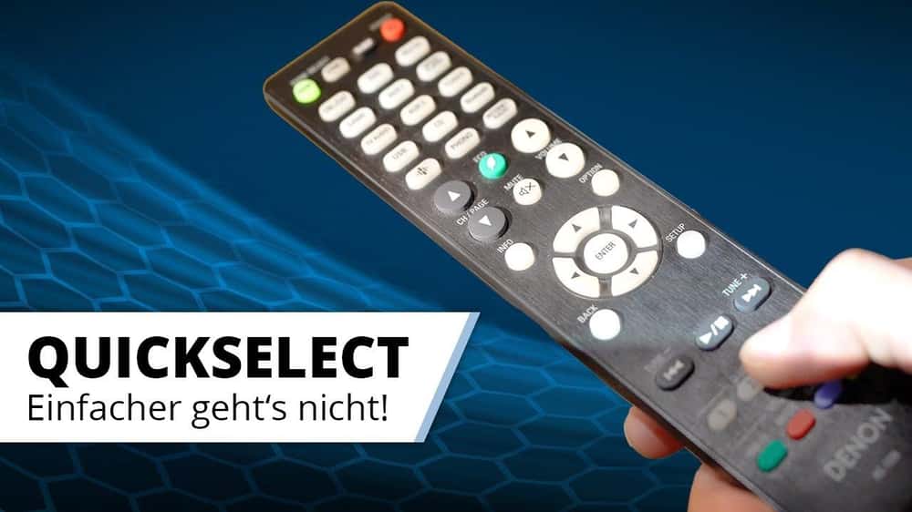 Alle Funktionen auf Knopfdruck abrufen - Denon Quick Select & Marantz Smart Select