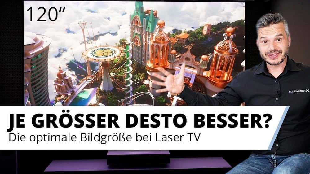 Leinwandgrößen für Laser TVs. 90", 100" oder gar 120 Zoll? Welche Bildgröße ist die passende?