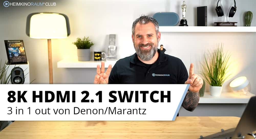 Universeller 8K HDMI Switch mit drei Eingängen von Denon/Marantz