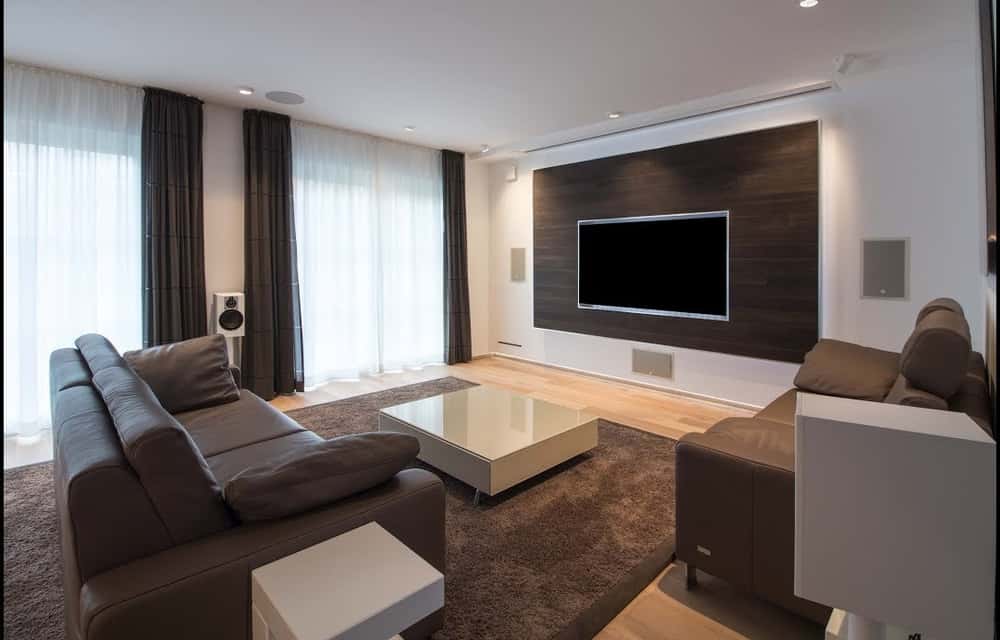 Heimkino Integrale, Wohnraum Kino mit TV und Projektion - Made by HEIMKINORAUM