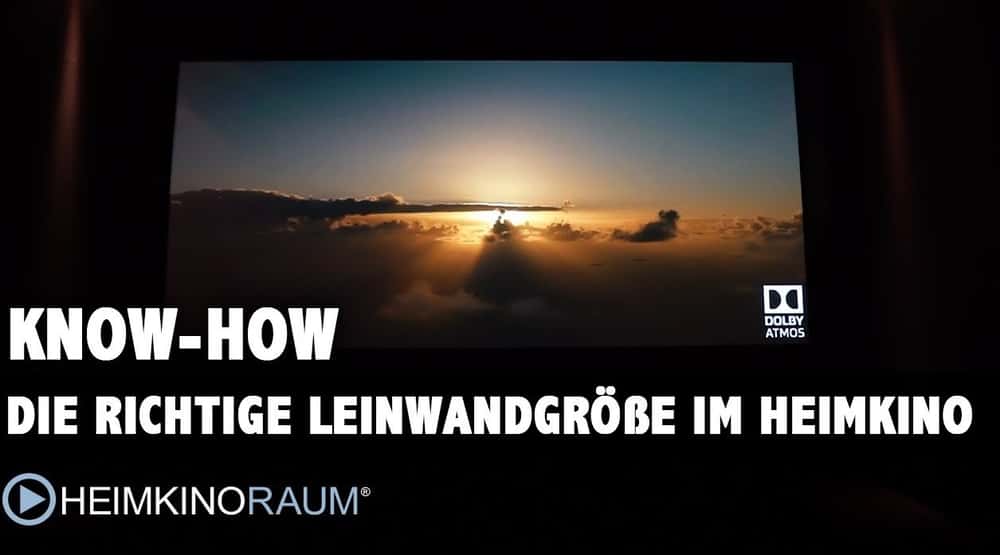 Wie groß soll eine Leinwand im Heimkino sein? Was Sie unbedingt wissen sollten, sehen Sie hier!