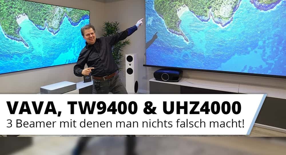 Die Top 3 Wohnzimmer Beamer - VAVA Laser TV,  Epson TW9400 und Optoma UHZ4000