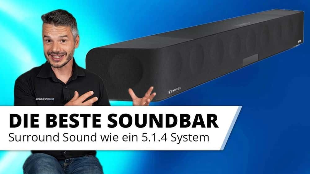 Sennheiser Ambeo Soundbar Max und SVS SB-2000 Pro Subwoofer - Esche schwarz Video