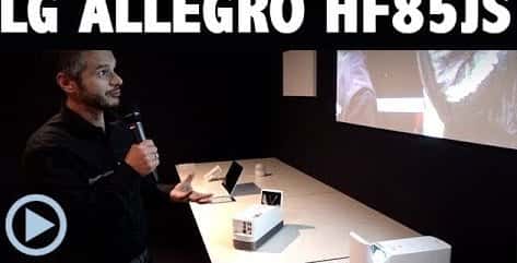 LG Allegro LG HF85JS - FullHD Laser Kurzdistanz Beamer mit Smart TV - IFA 2017 Nahdistanz