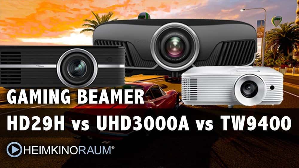 Gaming Beamer: Optoma HD29H vs Optoma UHD 3000A vs Epson EH-TW9400 im Vergleich