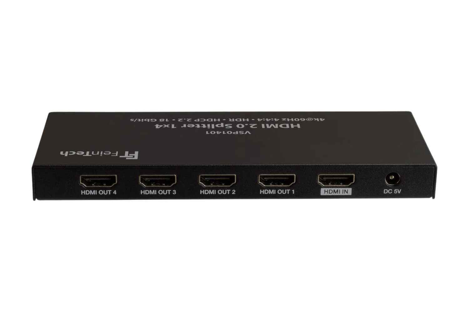FeinTech VSP01401 HDMI 2.0 Splitter 1x4