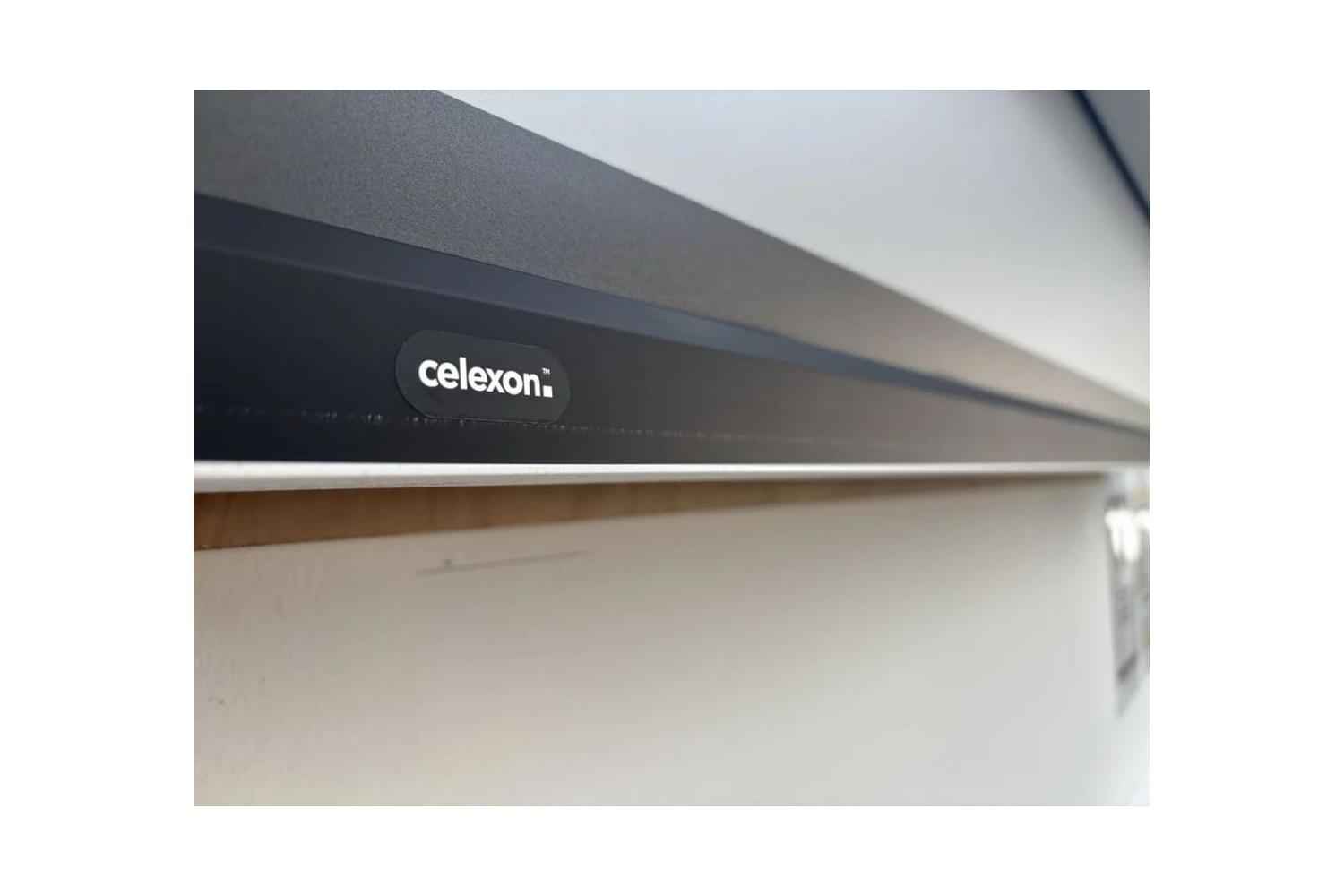 B-Ware celexon GREYVISION Premium Plus Tension Motorleinwand: Kratzer an der Abschlussleiste