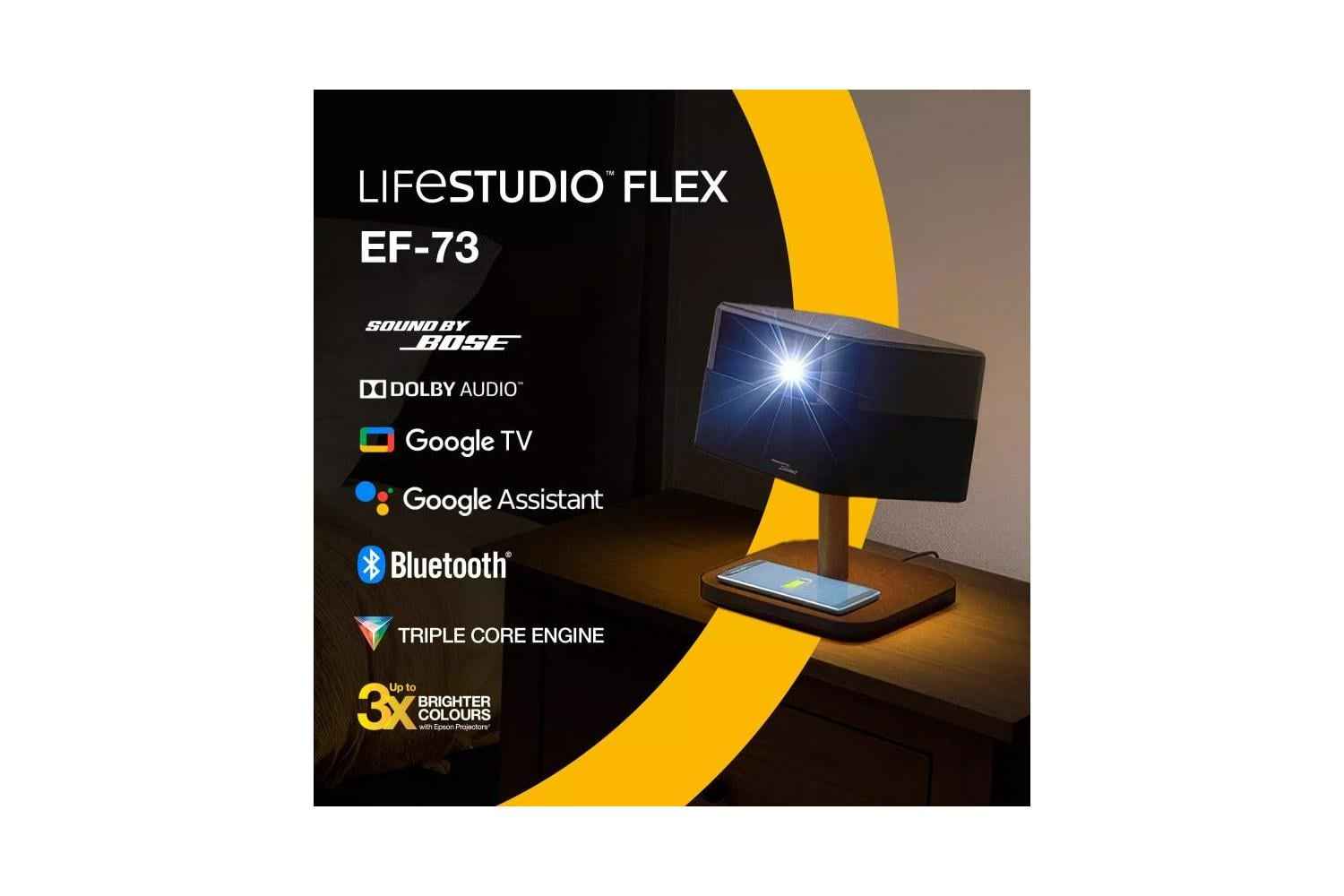 Epson Lifestudio Flex Special Lux Edition EF-73 3LCD 4K HDR Beamer
