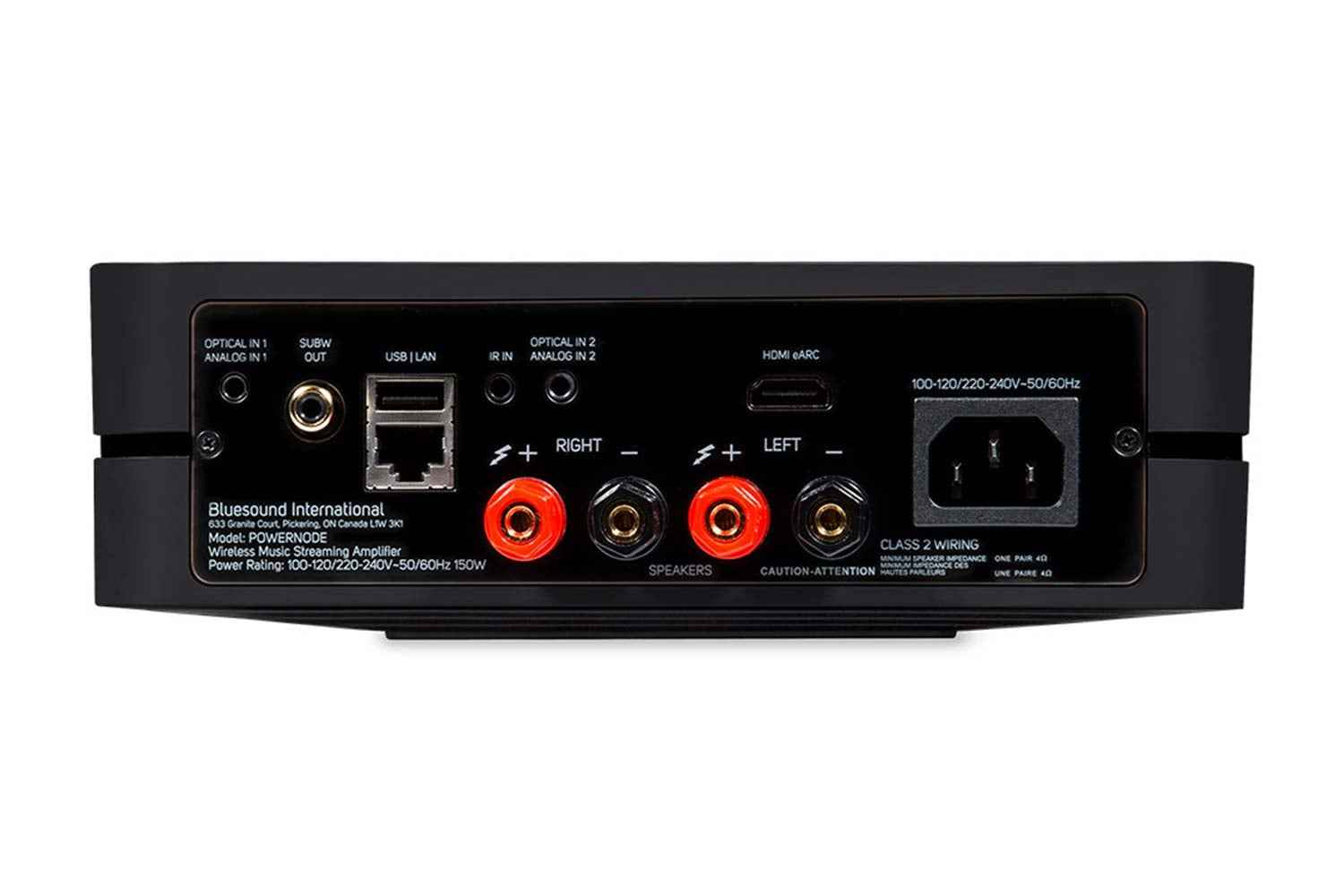 Bluesound POWERNODE hinten schwarz