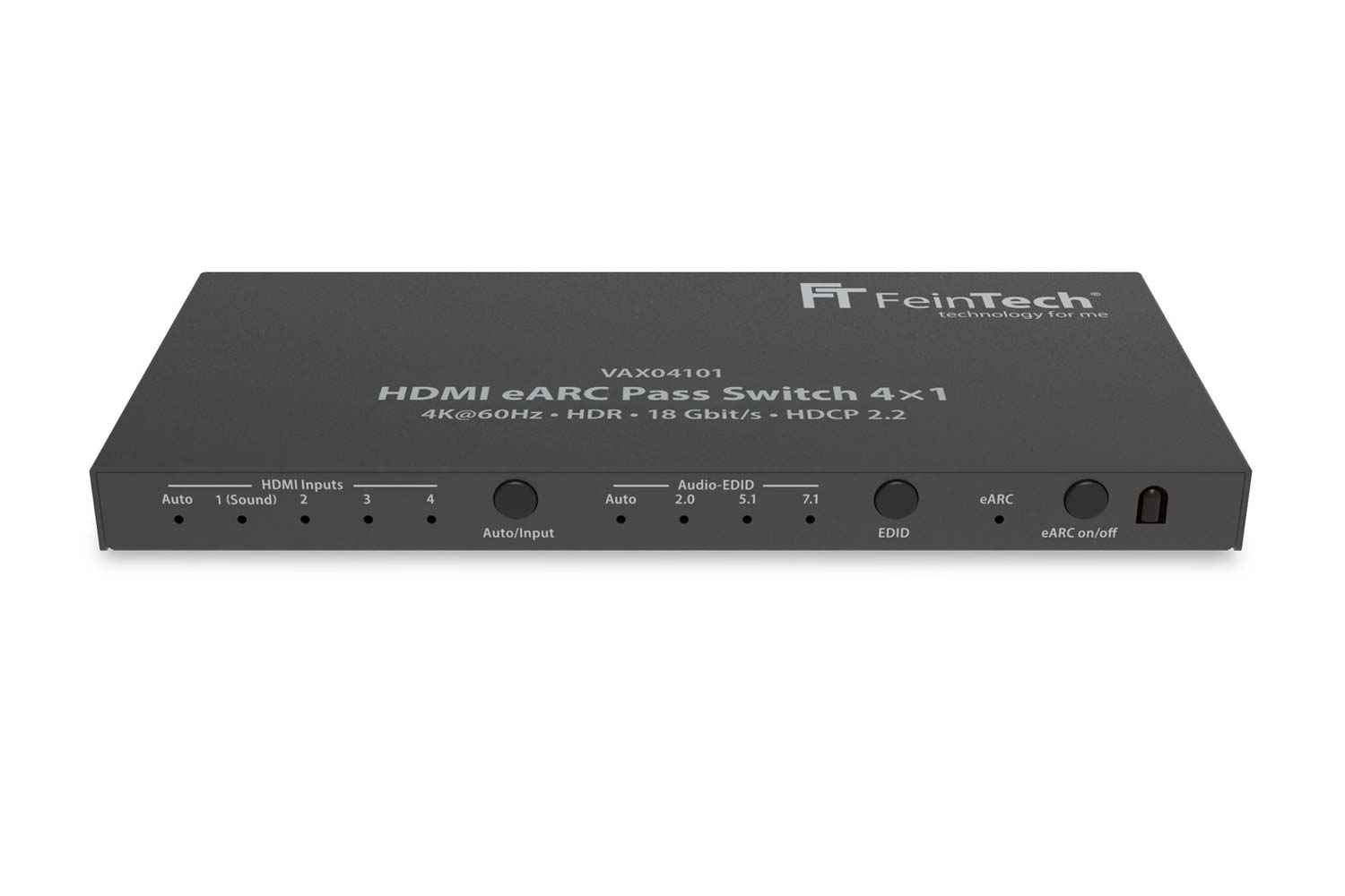 FeinTech HDMI eARC Pass Switch 4x1 für Soundbar (VAX04101)