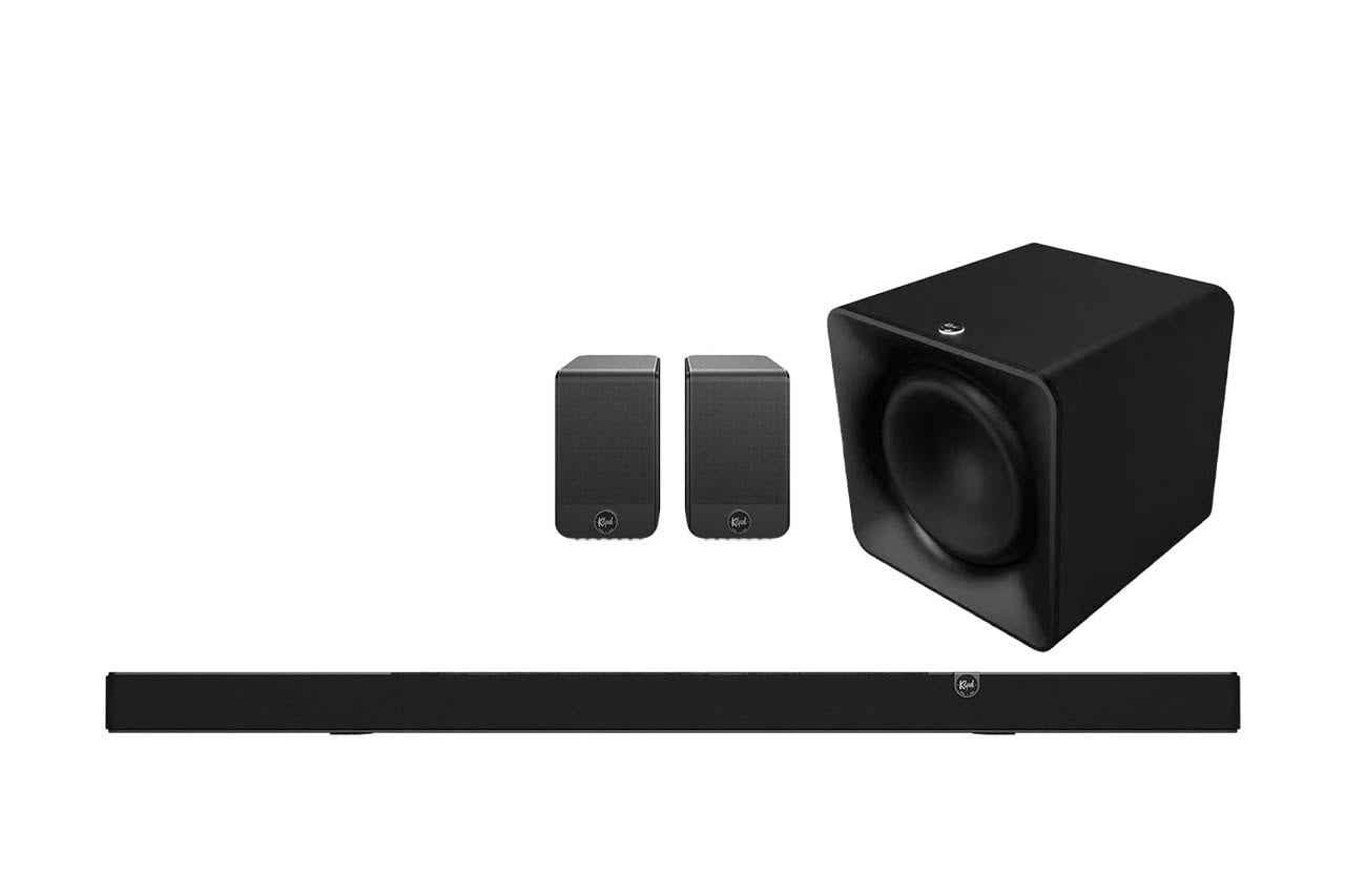 Set: Klipsch Flexus Core 300 Soundbar schwarz mit Surr 200 Surroundspeaker & Sub 200 Subwoofer