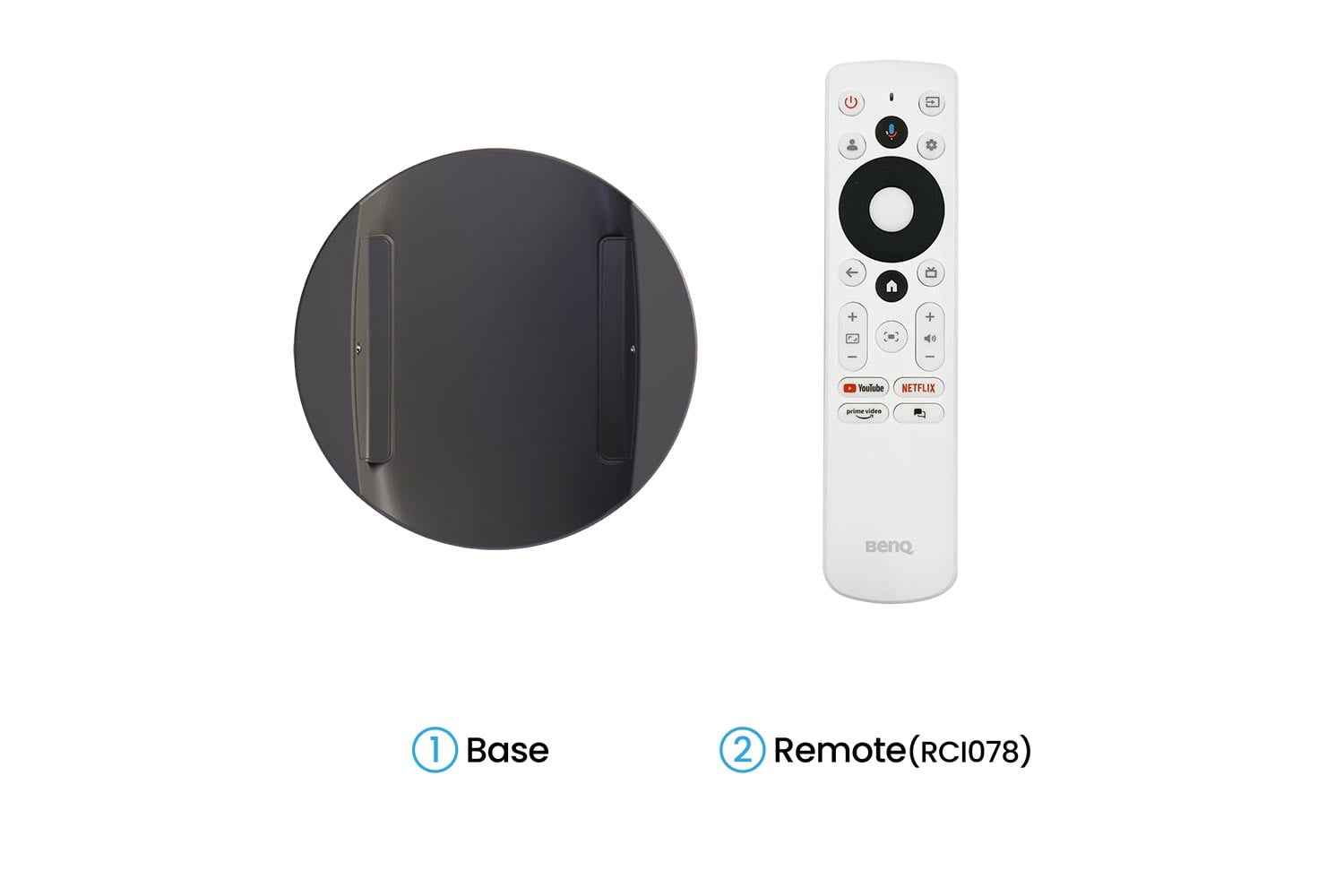 BenQ GV50 Basis und Fernbedienung