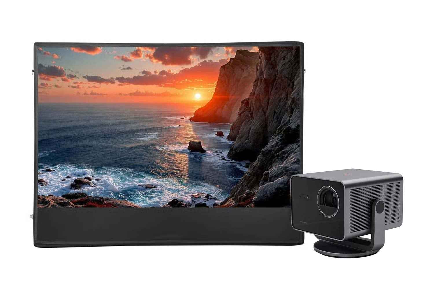 Leica Cine Play 1 mit celexon Outdoor Leinwand Set