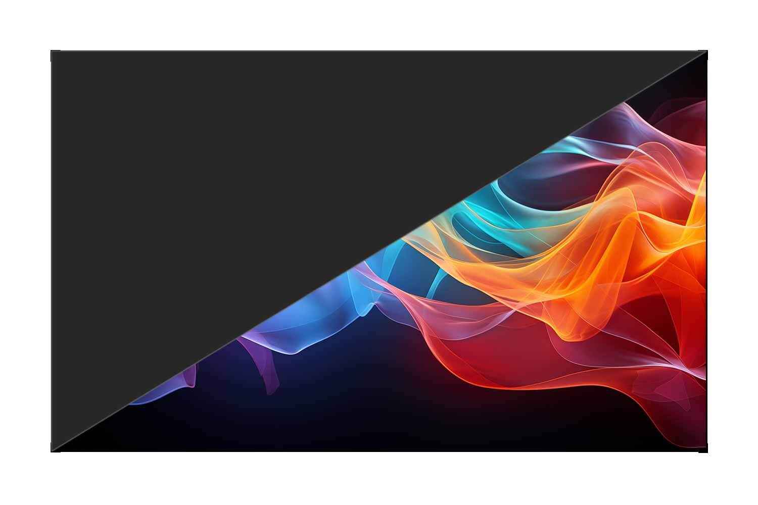 LumaScreens Frame CLR Pro Rahmenleinwand Bild Vergleich