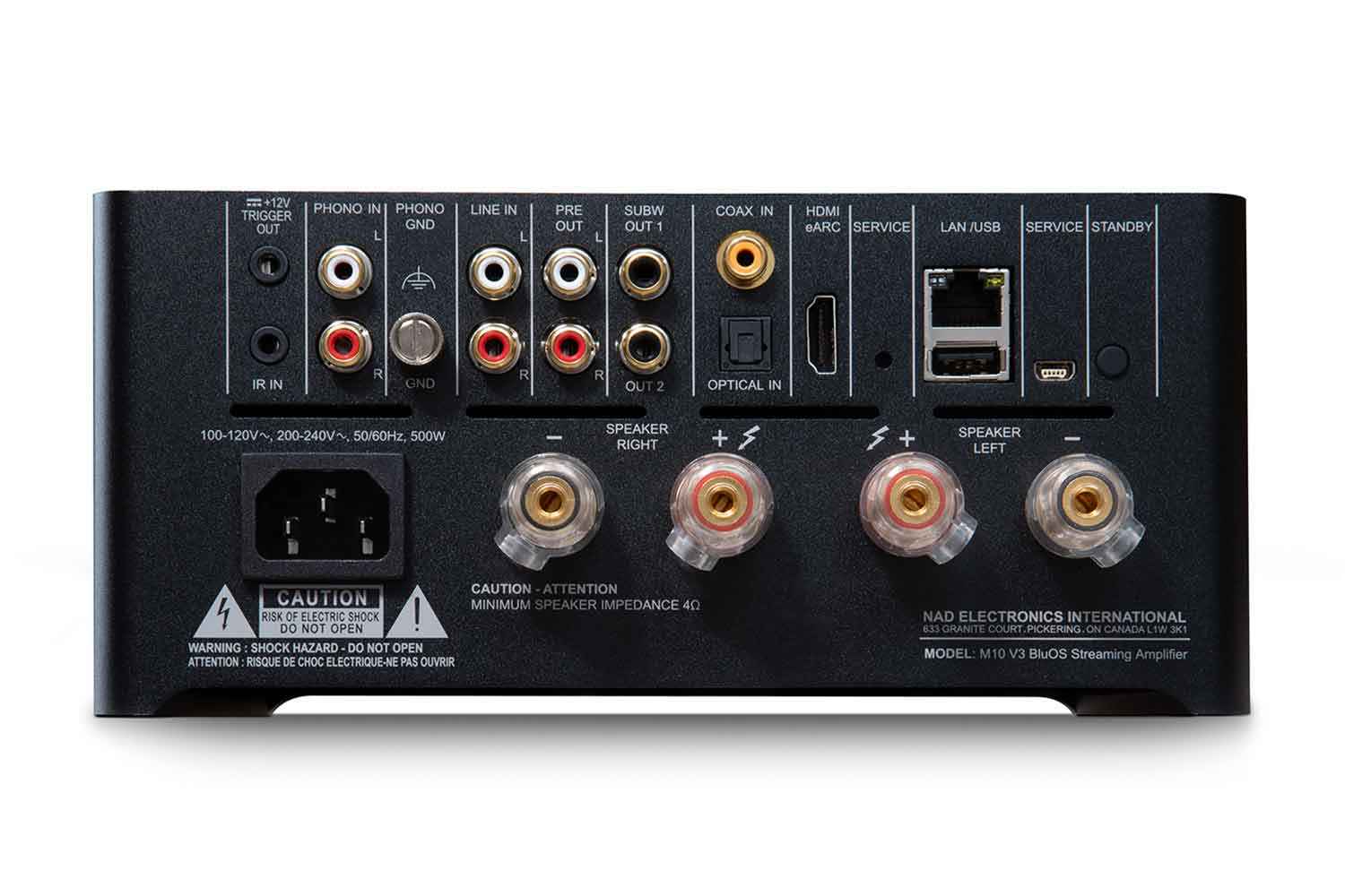 NAD M10 V3 Anschlüsse