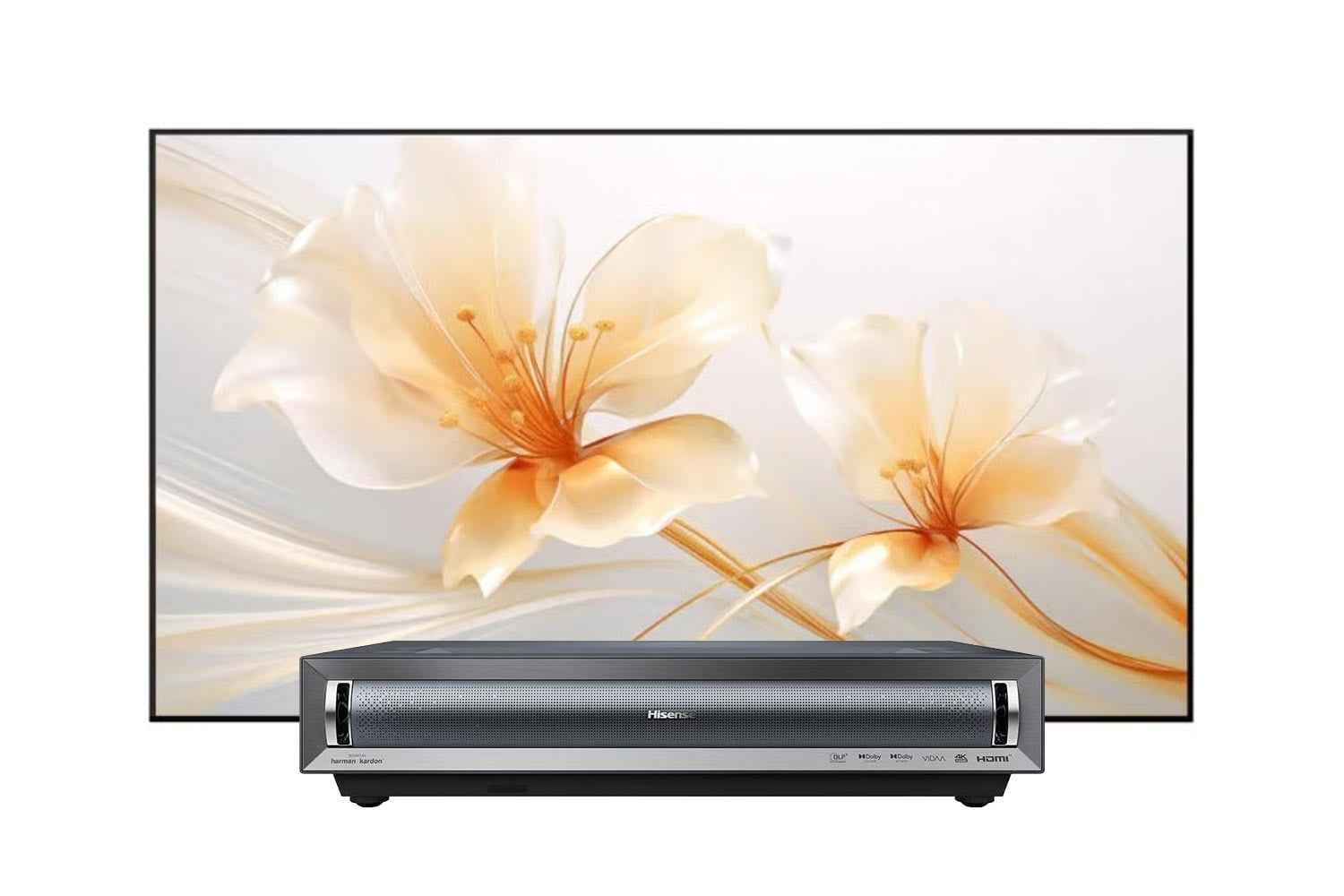 Hisense PX3-Pro mit 100 Zoll XGIMI ALR Leinwand Set