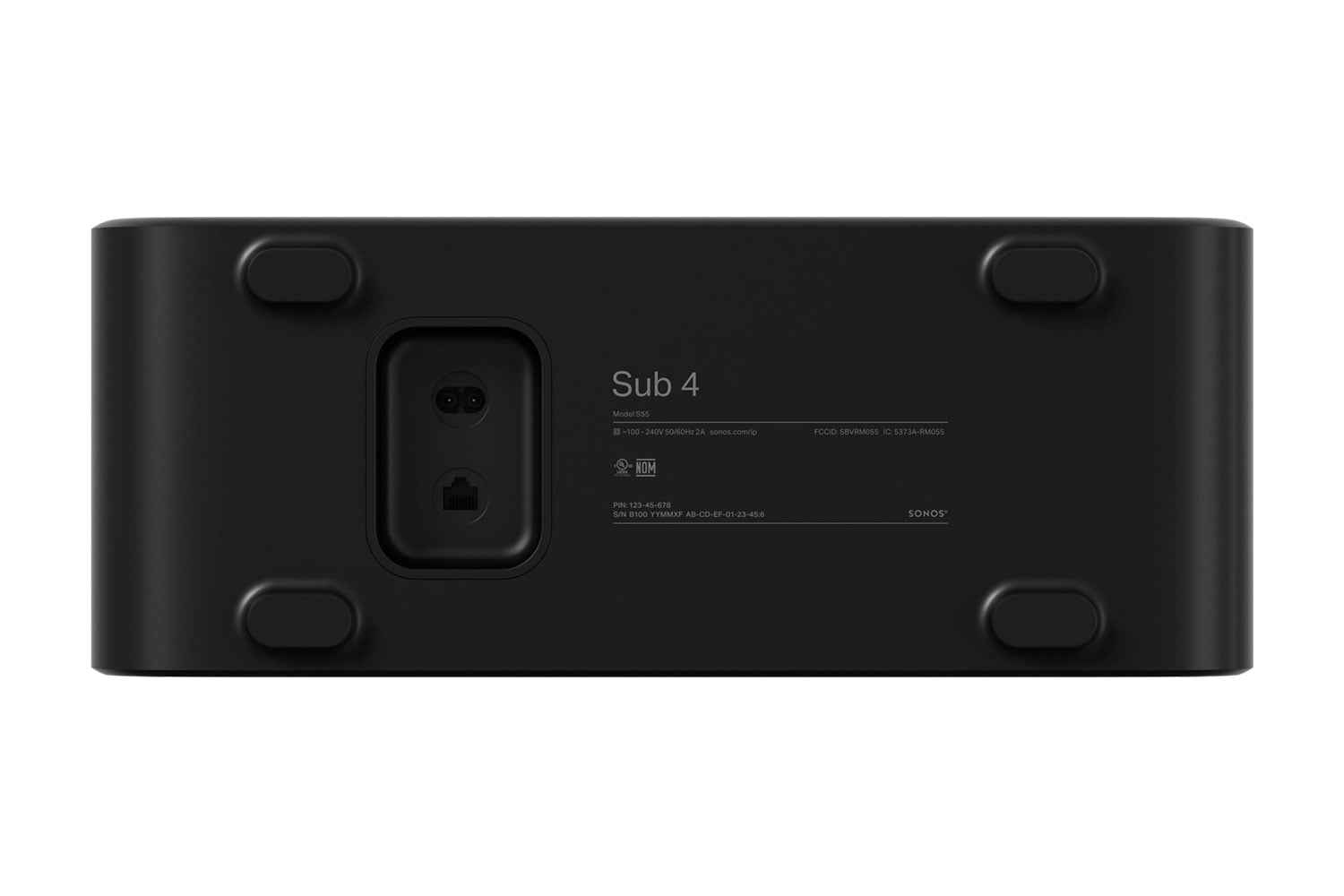 SONOS Sub 4 Anschluß schwarz