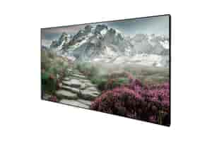 DELUXX Cinema Slimframe Soundvision Rahmenleinwand