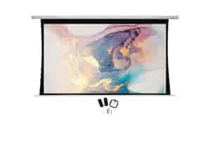 Motorleinwand Elite Screens Saker Tab Tension - MaxWhite