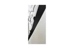 B-Ware Elite Screens Saker Tab Tension MaxWhite: Der linke Rand des Tuchs biegt sich leicht