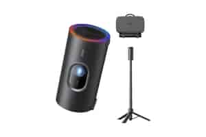 JMGO PicoPlay+ HDR LED Beamer mit Powerbank-Ständer