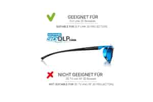 Hi-Shock 3D Brille DLP Pro Blue Heaven seite