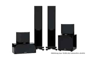 Monitor Audio Silver Cinema 300 7G W10 - 5.1 Lautsprecher Set - Hochglanz schwarz