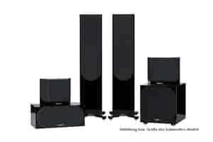 Monitor Audio Silver Cinema 500 7G W12 - 5.1 Set - Hochglanz schwarz