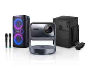 Set: Hisense C2 Ultra 4K Beamer mit Tasche und Party Rocker One Plus Bluetooth Lautsprecher