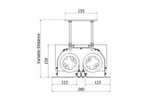 LS Screens ApolloMotion White Multi-Format Inceiling Motorleinwand