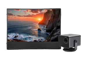 Leica Cine Play 1 mit celexon Outdoor Leinwand Set