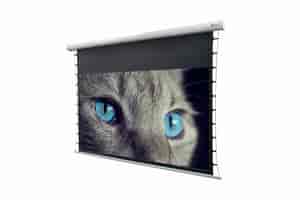 Motorleinwand DELUXX Cinema Tension Darkvision Seite