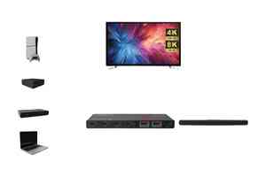 B-Ware: FeinTech AX340 HDMI 2.1 eARC Pass Switch 4 in 1 Out für Soundbars  