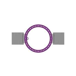 B-Ware: Monitor Audio C265-IDC Einbaulautsprecher  Einbauhalterung CB6 (Purpur)