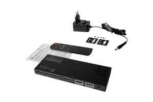 FeinTech HDMI 2.1 eARC Pass Switch 4 in 1 Out für Soundbars (AX340)