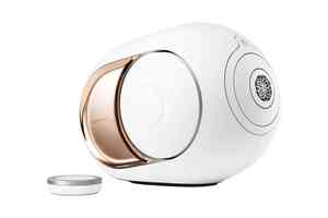 Devialet PHANTOM 1 108dB Lautsprecher gold/weiss front