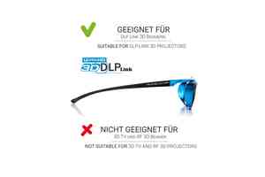 Hi-Shock 3D Brille DLP Pro Blue Heaven seite