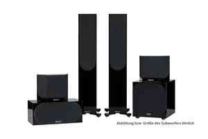 Monitor Audio Silver Cinema 300 7G W15 - 5.1 Lautsprecher Set - Hochglanz schwarz