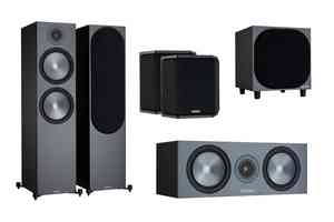 Monitor Audio Bronze Cinema 500 6G 5.1 Lautsprecher Set - Schwarz matt