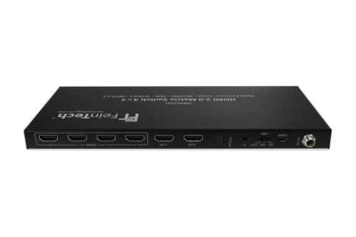 FeinTech VMS04201 HDMI Matrix Switch 4 In 2 Out mit Audio Extractor